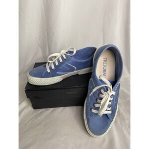 TRETORN Sneakers Women's Size 8.5 Blue Marina Canvas Lace-Up Athleisure In Box